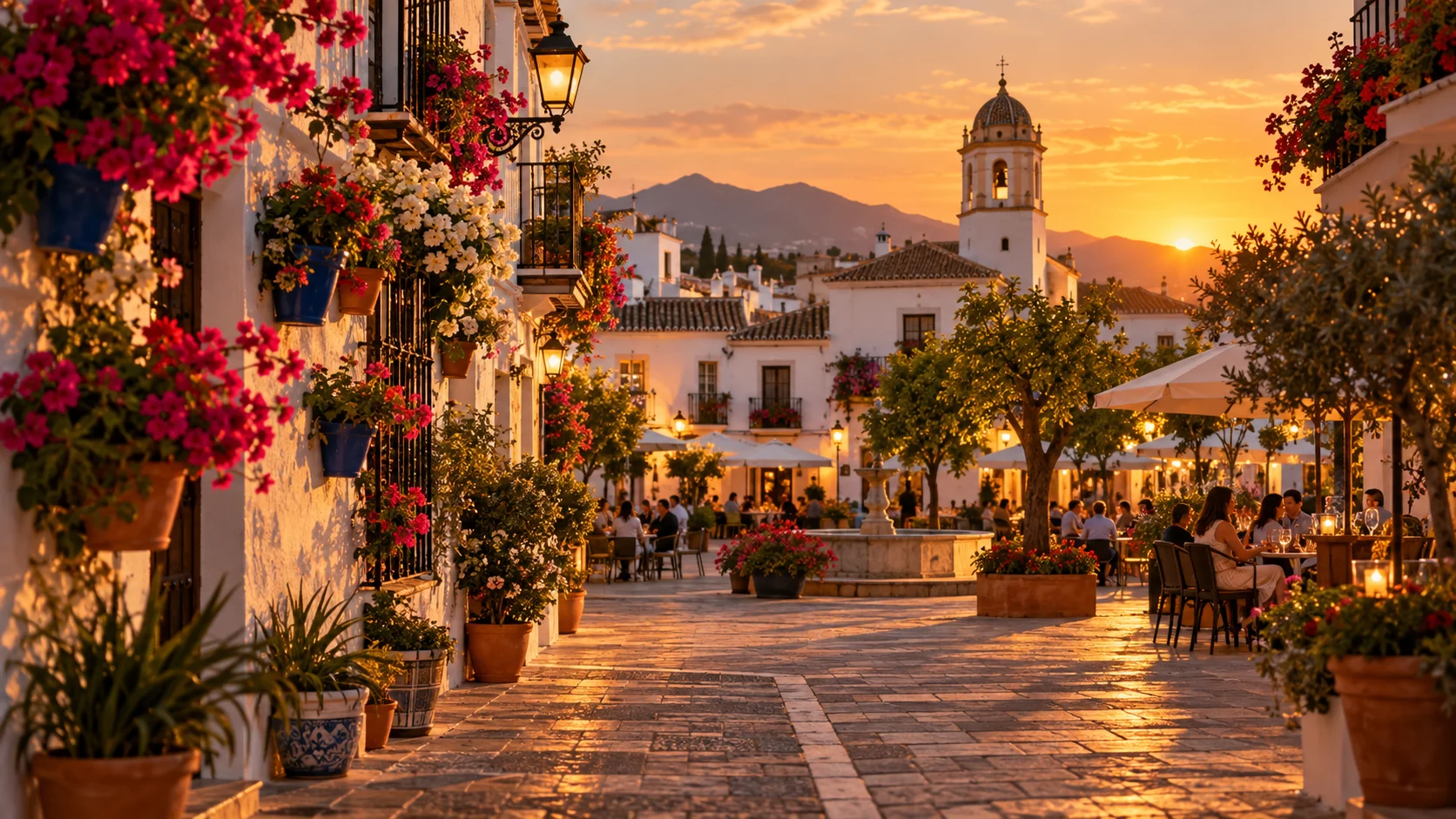 Digitaal sfeerbeeld Estepona Centrum & oude stad