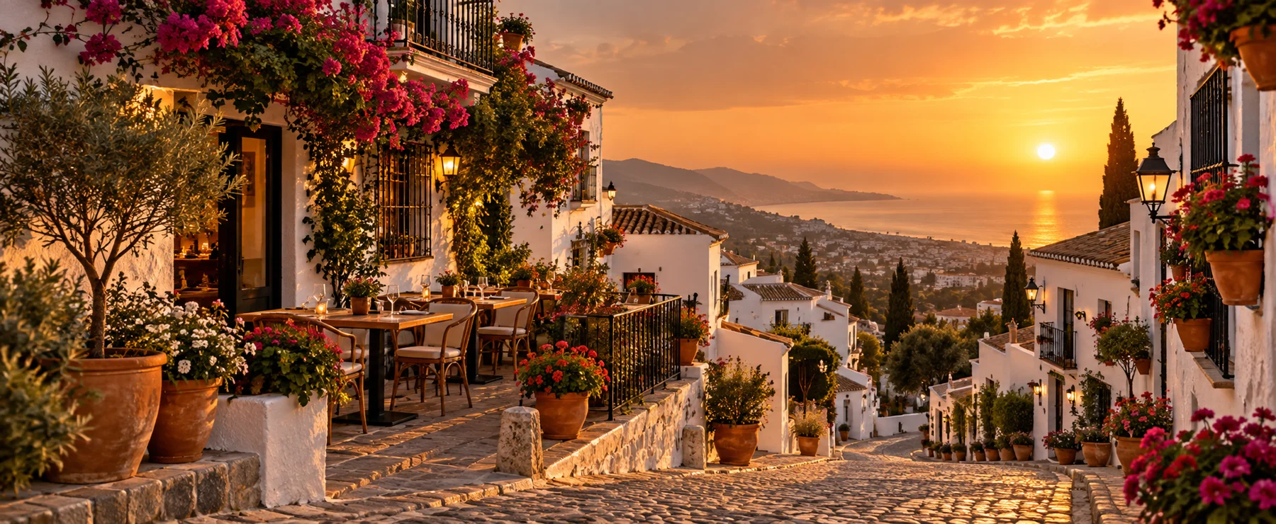 Mediterrane sfeer voor de makelaarspagina Mijas