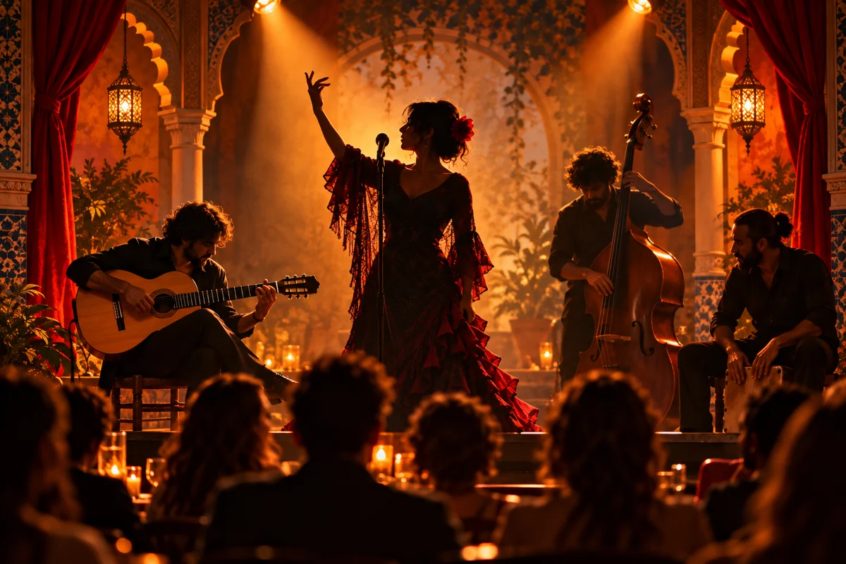 Illustratie van een liveconcert